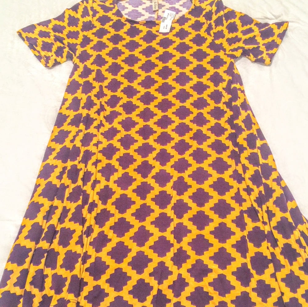 Purple and Gold Dress